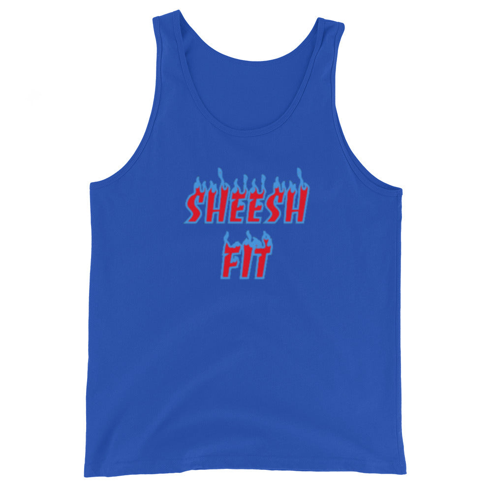 Sheesh Fit (Red & Blue) Tank Tops