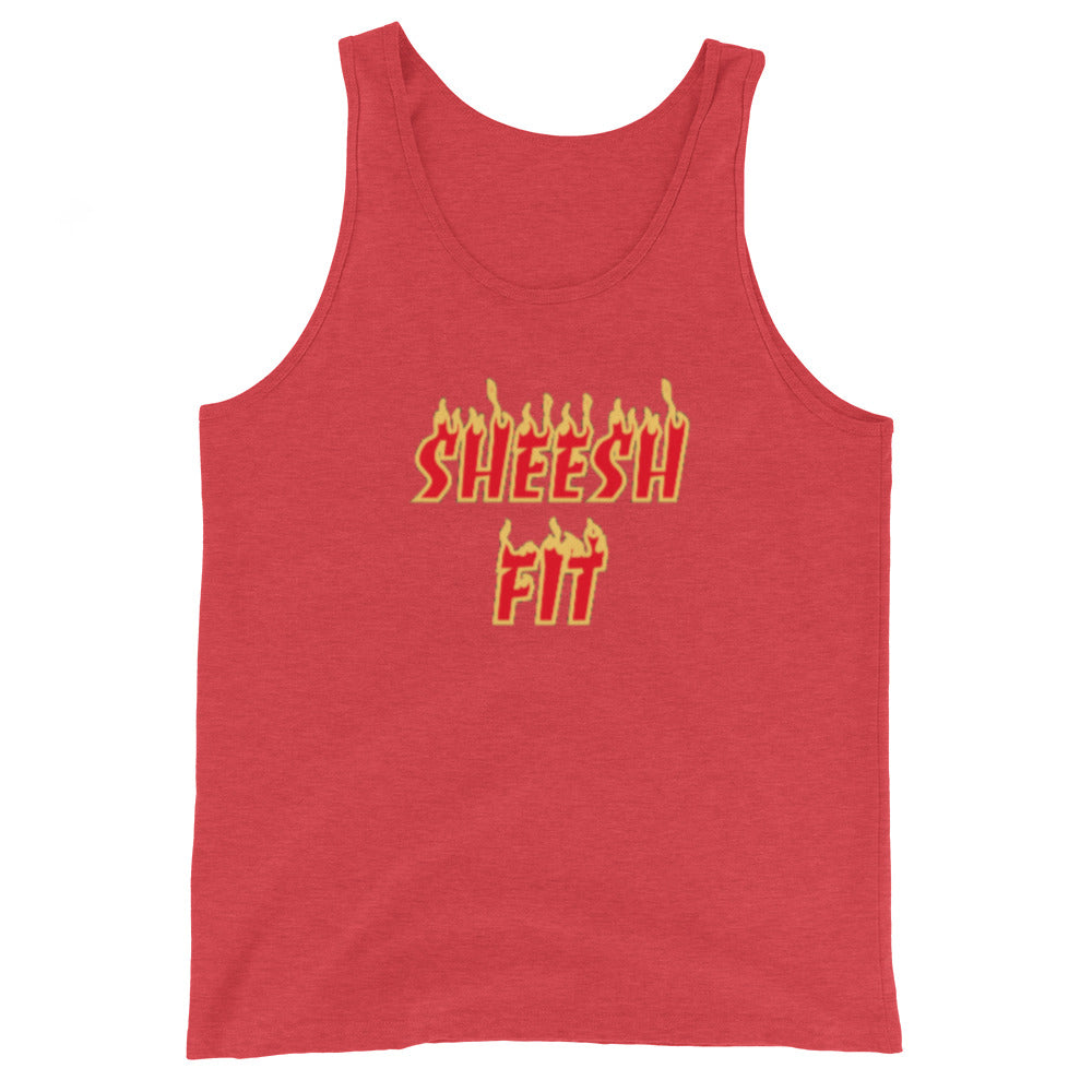 Sheesh Fit (Red & Yellow) Tanks